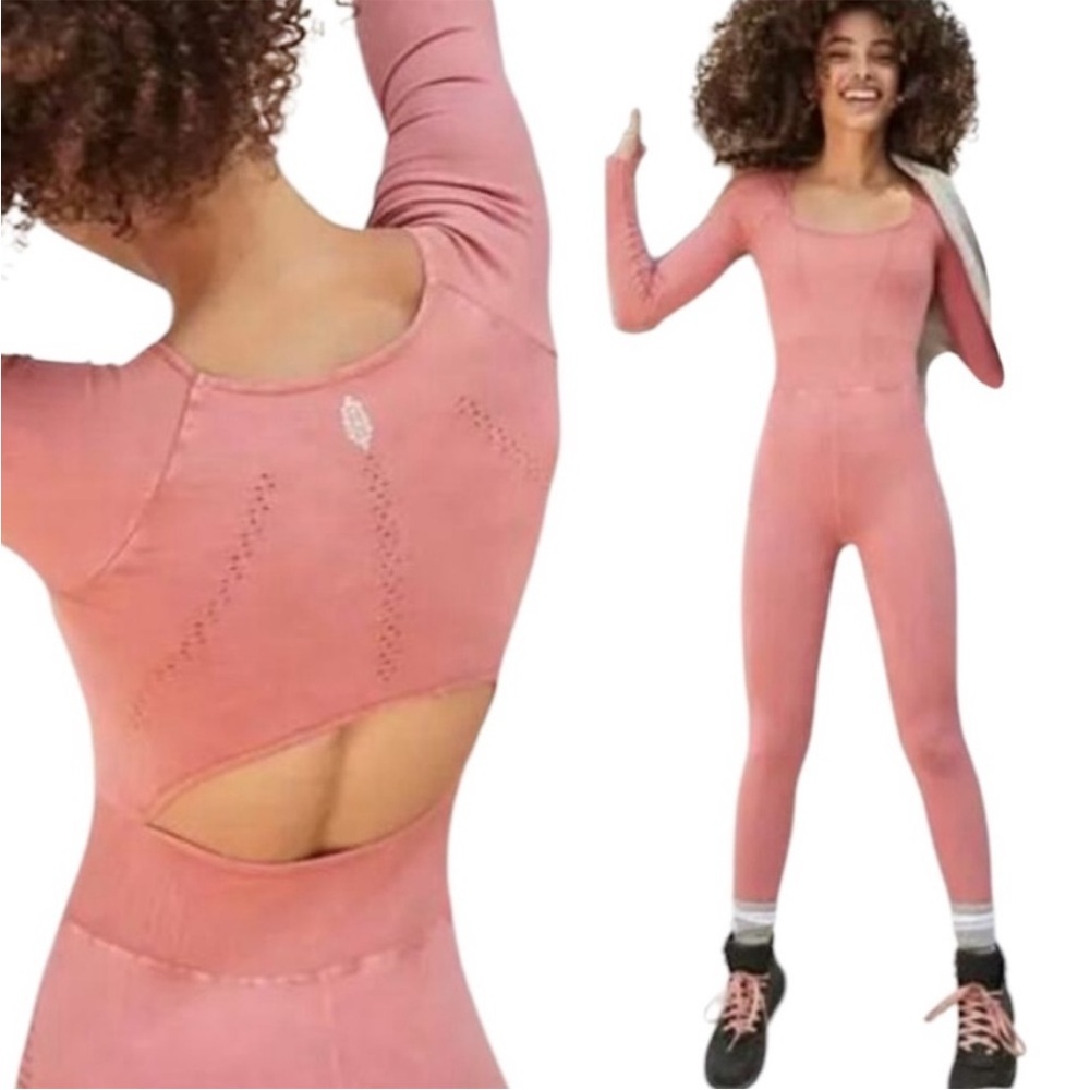 Free People good karma long sleeve onesie one-piece jumpsuit romper NWT XS / S